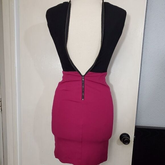Kenneth Cole Womens Dress Size 0 Pink Stretch Round Neck Classic Evening Sheath - Picture 4 of 6